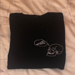 Brandy Melville Rare Skull T-Shirt